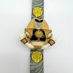 Vintage Mighty Morphin Power Rangers White Tiger Tommy Watch 1993 3D Untested